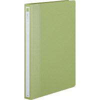 アスクル　リングファイル　A4タテ　丸型2穴　背幅27mm　グリーン　緑  オリジナル