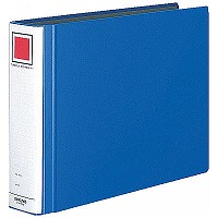 コクヨ　チューブファイル　エコツインR　B4ヨコ　とじ厚50mm　青　両開きパイプ式ファイル　フ-RT659B　1セット（4冊）