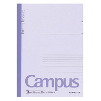 【キャンパスノート】 セミB5　30枚　B罫　紫　1冊