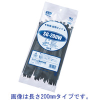 エスジー工業 ケーブルタイ  屋外用 150mm 黒 1パック (100本入)