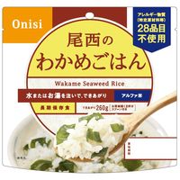 【非常食】 尾西食品 アルファ米 アルファ米わかめごはん1袋入り 601SE 5年保存 1セット（3食：1食×3）