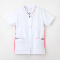 ナガイレーベン 男女兼用上衣（スクラブ） 医療白衣 半袖 Tピンク M FT-4502（取寄品）