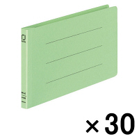 コクヨ　フラットファイルＶ（樹脂製とじ具）　統一伝票用（B4 1/3ヨコ）　150枚とじ　緑（グリーン）　フ-V49G　1セット（30冊）