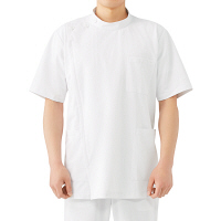 住商モンブラン メンズケーシー（医務衣） 医療白衣 半袖 ホワイト S 82-707