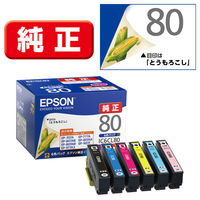 エプソン（EPSON） 純正インク IC6CL80 IC80シリーズ 1パック（6色入）