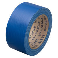 【ガムテープ】 現場のチカラ カラー布テープ 0.20mm厚 幅50mm×長さ25m 青 アスクル 1巻  オリジナル