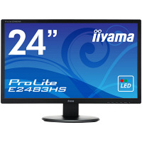 iiyama 24インチワイド液晶モニターProLite E2483HS-B1 フルHD(1920×1080)/HDMI/D-sub/DVI-D 1台