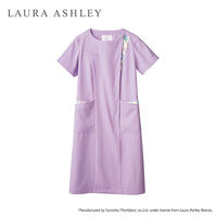 住商モンブラン LAURA ASHLEY（ローラ アシュレイ） ナースワンピース LW411 ラベンダー/アメリブルー L 医療白衣 1枚（直送品）