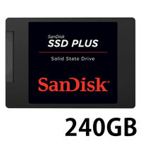 サンディスク ＳＳＤ　ＰＬＵＳ　ソリッドステートドライブ　２４０ＧＢ　Ｊ２６ SDSSDA-240G-J26 1枚（直送品）