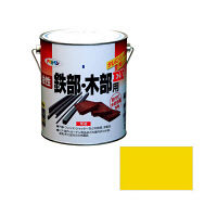 アサヒペン 油性鉄部・木部用EX 1.6L （黄色） 9016520（直送品）