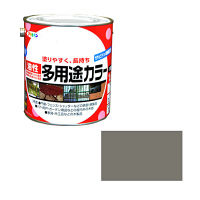アサヒペン 油性多用途カラー 1.6L （グレー） 9016583（直送品）