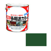 アサヒペン 油性多用途カラー 1.6L （緑） 9016593（直送品）