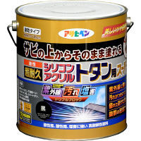 アサヒペン 油性超耐久シリコンアクリルトタン用 3kg （黒） 9017950（直送品）