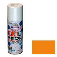 アサヒペン 水性多用途スプレー 420mL （オレンジ） 9010217（直送品）