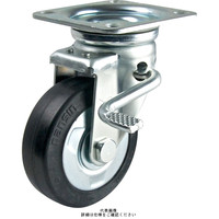 産業用キャスター自在ストッパー付タイプ 150mmゴム(B入)車輪付 STMー150VSWー3 STM-150VSW-3 1セット(4個)（直送品）