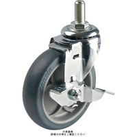 一般キャスター自在ストッパー付タイプ 75mmウレタン(B入)車輪付 SMー75NTBSー2ーM12L15 SM-75NTBS-2-M12L15（直送品）