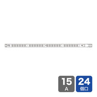 サンワサプライ サーバーラック用コンセント 19インチ用 3P式/24個口/3m/100V・15A TAP-SVSL1524（直送品）