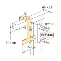 川口技研 ホスクリーン 笠木付パーツ HP-7B