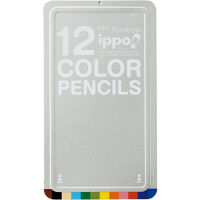トンボ鉛筆 スライド缶入色鉛筆 CL-RNAN0112C 1セット（12色入）（直送品）