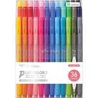 トンボ鉛筆 水性カラーサインペン　ＰＬＡＹ ＣＯＬＯＲ2 GCB-013 1セット（36色入）