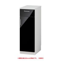 フジイ すきまくん ハーフ 幅250mm 右開き ブラック HSP-H1R-25-B 1台（直送品）