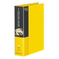 コクヨ ポストカードホルダー 固定式 A6-S 60ポケット 黄 ハセ-30NY 1セット（4冊）（直送品）