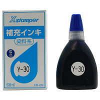 シヤチハタ 補充インキ（POP広告用Xスタンパー・青果等級印他用）60ml藍色 XR-6N（Y-30）アイイロ（取寄品）