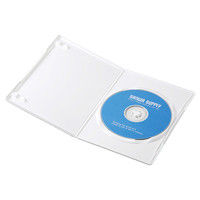 サンワサプライ スリムDVDトールケース（1枚収納） ホワイト DVD-TU1-10W 1セット（10枚入り）（直送品）