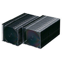 サンワサプライ DVD・CDケース（マットブラック） FCD-PU100MBK 1セット（100枚入り）（直送品）