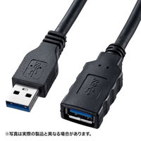 サンワサプライ USB3.0延長ケーブル Aオス-Aメス ブラック 0.5m KU30-EN05 1本
