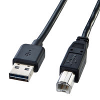 USBケーブル　両面USB-A（オス）USB-B（オス）　5m　USB2.0　KU-R5　サンワサプライ　1本（直送品）