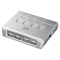 サンワサプライ USB2.0ハブ付手動切替器（4回路） SW-US44HN 1個（直送品）