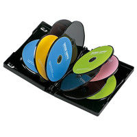 サンワサプライ DVDトールケース（10枚収納） ブラック DVD-TW10-03BK 1セット（3枚入り）（直送品）