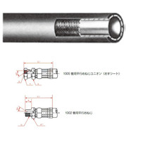 一般油圧ホース 3500mm 1005金具・1002金具 SWP70-6 SWP70-6-3500 1005+1002（直送品）