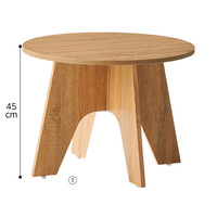 ストア・エキスプレス 木製ラウンドテーブル 直径60cm 5237-62（直送品）