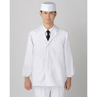 男性用調理衣長袖 M ホワイト BFA310-0002 1着 サーヴォ（旧サンペックスイスト）（直送品）