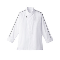 サーヴォ（旧サンペックスイスト） 男女兼用ショップコート長袖 ET1349 ホワイト×ブラック