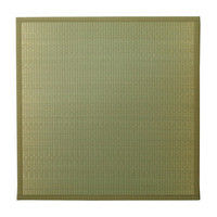 イケヒコ 置き畳 国産 半畳 『かるピタ』 グリーン 約82×82cm （裏:滑りにくい加工） 2枚セット（直送品）