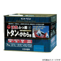 サンデーペイント 油性フッ素トタン・かわら用 銀ネズミ 7K（直送品）