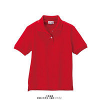 クロダルマ（KURODARUMA） レディース半袖ポロシャツ（ちょうちん袖）（脇スリット） レッド