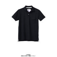 クロダルマ（KURODARUMA） 半袖ポロシャツ（脇スリット） ブラック