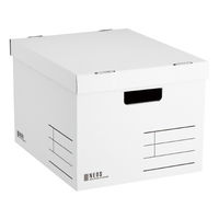 コクヨ 収納ボックス<NEOS> （Lサイズ・フタ付き）ホワイト A4-NELB-W 1セット（5冊）