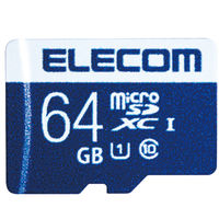 エレコム MicroSDXCカード/データ復旧サービス付/UHS-I MF-MS064GU11R 1個