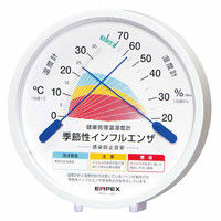 エンペックス気象計　健康管理温湿度計（インフルエンザ感染防止目安）