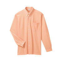 明石スクールユニフォームカンパニー 男女兼用長袖シャツ オレンジ LL UZQ706A-10-LL（直送品）