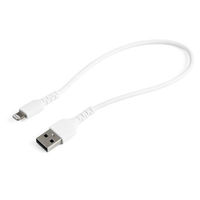 Startech.com 高耐久Lightning-USB-Aケーブル 30cm/ホワイト/アラミド繊維補強/Apple MFi認証 RUSBLTMM30CMW