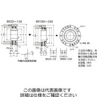 椿本チエイン カムクラッチ BRシリーズ(オープンタイプ) BR30ーLH BR30-LH 1個（直送品）