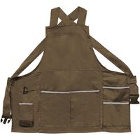 ディックコーポレーション 倉庫作業用エプロン タスキ式胸付きタイプ ブラウン FA-010 1個