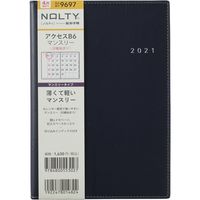 【2021年春はじまり】NOLTY アクセス B6 マンスリー 月間カレンダー 日曜始まり ネイビー  日本能率協会マネジメントセンター（直送品）