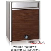 コーワソニア 郵便ポスト SONIA WoodyandRusty 壁付けタイプ ウッディー PF704ES ウォールナット ラッチ錠 ※スタンド別売（直送品）